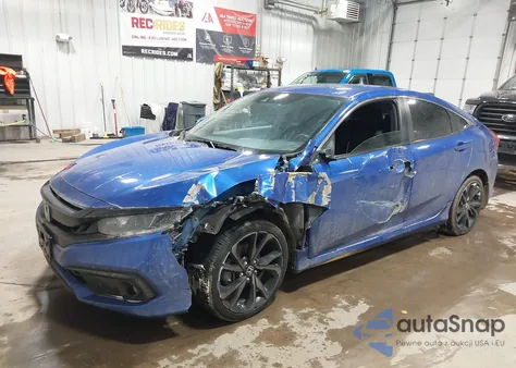 2020 Honda Civic Sport z USA, uszkodzony, nr VIN 19XFC2F89LE010337